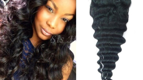 Brazilian Lace Closure Virgin Hair Deep Wave 4 4 Free Part (1)