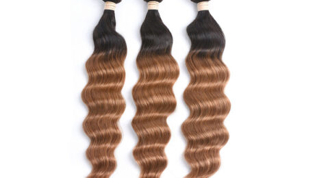 Ombre Remy Human Hair 1B 30 Loose Wave (3)