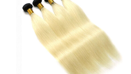 10A Ombre Brazilian Remy Hair Blonde Dark Roots 1B 613 Straight 2