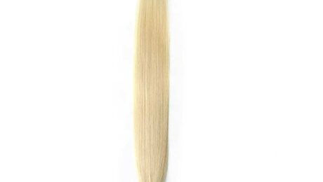 20 Inch Straight Tape In Hair Extensions 613# Bleached Blonde (1)