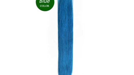 20 Inch Straight Tape In Hair Extensions Blue Color (2)