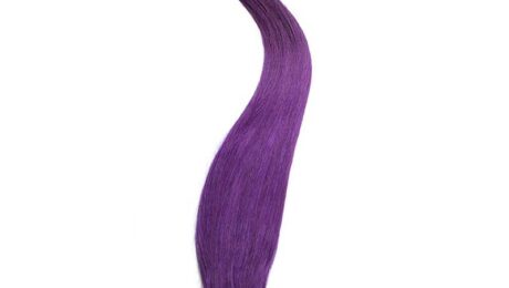 20 Inch Straight Tape In Hair Extensions Purple Color (1)