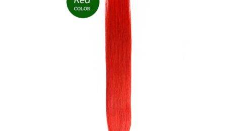 20 Inch Straight Tape In Hair Extensions Red Color (1)