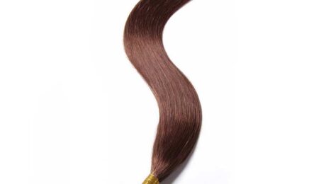 22 Inch Straight I Tip Hair Extension 4#