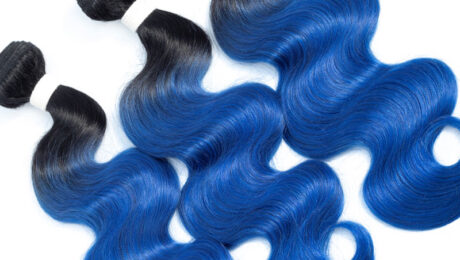Ombre Remy Human Hair 1B Blue Body Wave (2)
