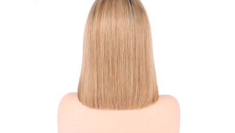 130% Density Human Hair Bob Style Lace Front Wigs Loose Wave Straight 1B 27 3