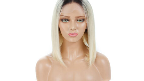 130% Density Human Hair Bob Style Lace Front Wigs Loose Wave Straight 1B613 1