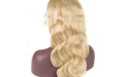 130% Density Human Hair Lace Front Wigs #613 Body Wave (1)