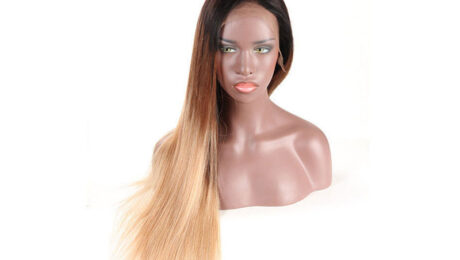 130% Density Human Hair Lace Front Wigs Straight 1B427 2