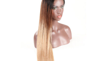 130% Density Human Hair Lace Front Wigs Straight 1B427 3