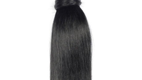 Ponytail Clip In 100% Human Hair Extensions Straight 2 (2)