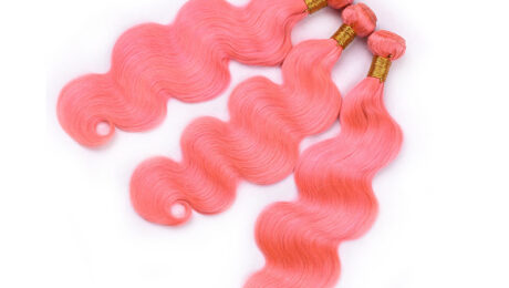 Pre Colored Remy Hair Pink Body Wave (3)