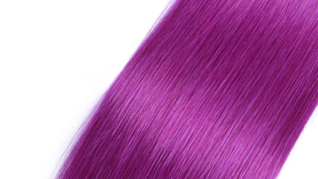 Pre Colored Remy Hair Purple Straight (1)