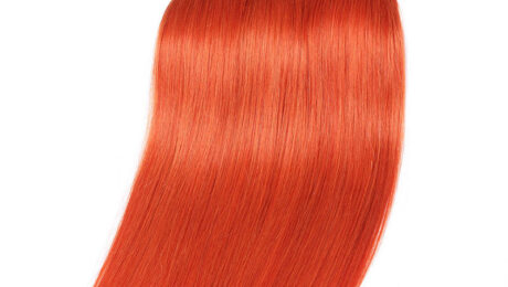 Ombre Remy Human Hair 1B Orange Straight (1)