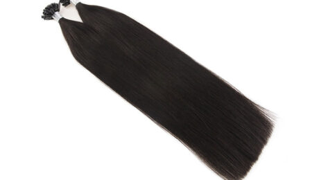 Straight U Tip Hair Extensions 1B 2