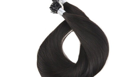 Straight U Tip Hair Extensions 1B 3